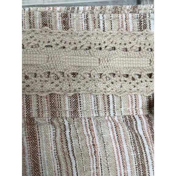 LEE Beige Pinstripe Linen Pants 10 Medium - Picture 5 of 6